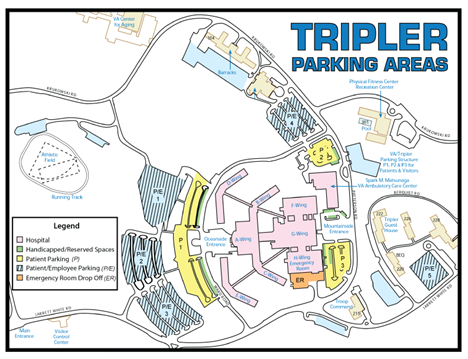 Tripler Parking Areas 